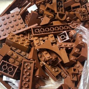 Lego lot of Brown Building Blocks Bag 15